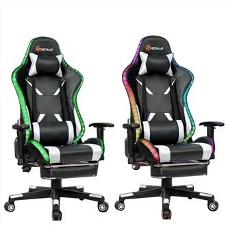 Kerusi Kerusi Kerusi Permainan Perlumbaan Urut dengan Rgb Led